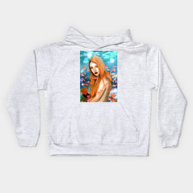 Mermaid Kids Hoodie by teenamarie23art